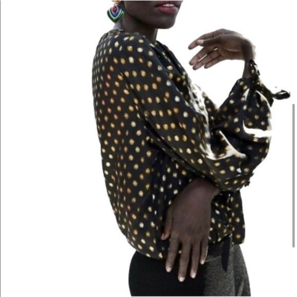 Zara Polka Dot Shimmer Glam Bodysuit - Picture 2 of 4